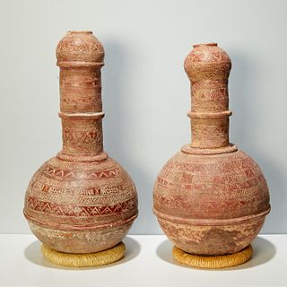 Bozo/Somono Peoples, (2) large terracotta vessels