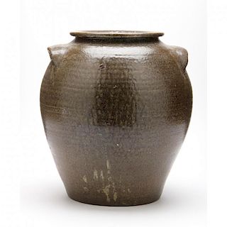 NC Pottery, Five Gallon Jar, Daniel Seagle (Lincoln County, 1805-1867) 