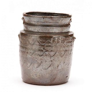 NC Pottery Small Storage Jar, Poley Hartsoe (Catawba County, 1876-1960) 