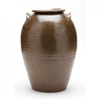 NC Pottery, John Goodman Three Gallon Crock (Lincoln County, 1822-1907) 