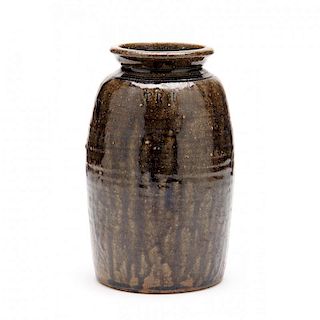 NC Pottery Canning Jar, Thomas Ritchie (Lincoln County, 1825-1909) 