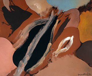 JOSEP GUINOVART BERTRAN (Barcelona, 1927 - 2007). 
Untitled, 1984. 
Oil on canvas.