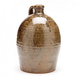 NC Pottery One Gallon Jug, Thomas Ritchie (Lincoln County, 1825-1909) 