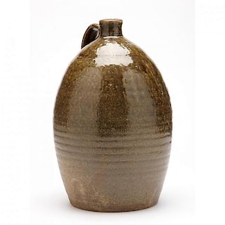 NC Pottery Jug, Ambrose Reinhardt (Catawba County, 1831-1914) 