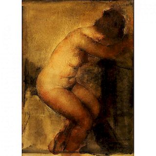 Grigory Gluckmann (Russian/CA, 1898-1973), Female Nude 