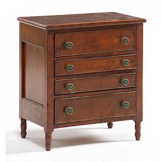 New England Sheraton Miniature Chest of Drawers 