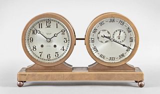 RARE Chelsea Clock Co. Calendar Desk Set, One of Five Known to Exist