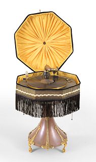 A Burns- Pollack style EA4828 Capitol electric lamp phonograph