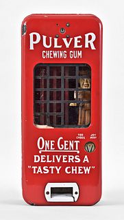 Pulver Enameled Chewing Gum Dispenser with Animated Police Officer