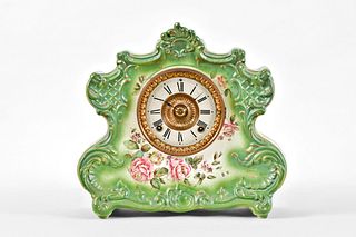 Ansonia Porcelain Shelf Clock