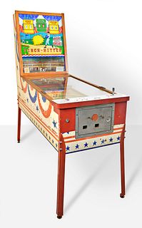 Williams Mfg. Co. Deluxe Pinch-Hitter Two Player Coin Operated Baseball Arcade Pinball Machine