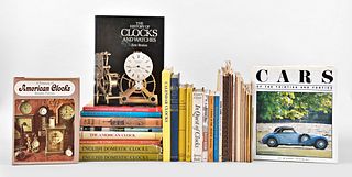 Lot of Reference Books on Clocks and Automobiles