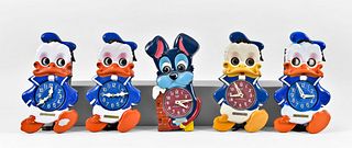 Sixteen Disney Character Novelty Clocks