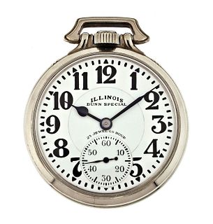 A 23 jewel Illinois Bunn Special Type III pocket watch