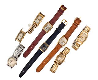 Lot of eight mid 20th century wrist watches