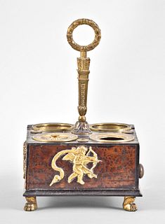 An early 19th century French Empire inkstand