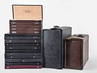 Collection of Watch Carrying Trays and Cases