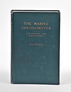 First edition of R.T. Gould's The Marine Chronometer with Sir David Salomons bookplate