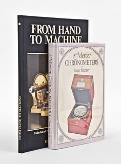 Two horological reference books on tools and chronometers Nicolet and Mercer