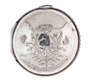 A quadruple cased verge fusee pocket watch signed Edward Prior