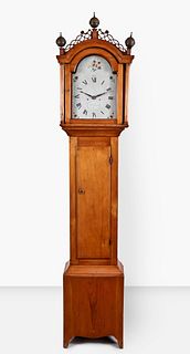 Abraham Edwards Massachusetts Tall Case Clock