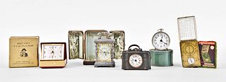 Four Rare American Novelty Clocks and an Ansonia Sundial
