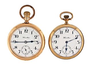 A lot of two Hamilton 992 pocket watches