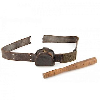 Model 1851 Regulation Enlisted Man's Sword Belt with Marked Cap Box 