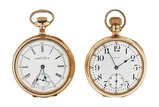 A lot of two 18 size Waltham model 1892 pocket watches