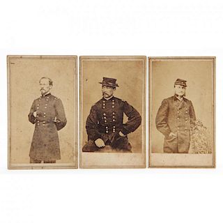 Three CDVs of Famous Union Cavalry Commanders 