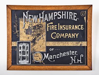 Two New Hampshire Fire Insurance Company Advertising Signs