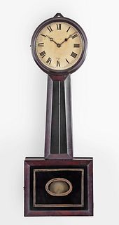 Horace Tifft patent timepiece or banjo clock