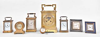Eight Desk and Carriage Clocks