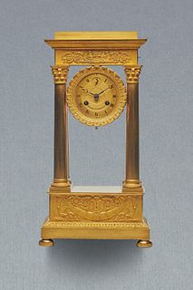 French Portal Clock "Toussaint à Chateau -Dun"