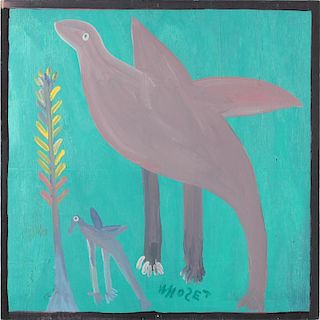 Mose Tolliver (Am., 1920-2006), Two Birds 