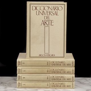Cabanne, Pierre. Diccionario Universal del Arte. España: Editorial Argos Vergara, 1979. 1766 p.  Tomos I - V. A -Z. Piezas: 5.