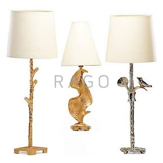 NICOLAS DE WAEL; FONDICA Three table lamps
