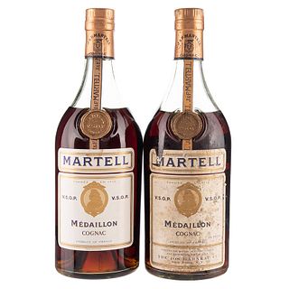 Martell. V.S.O.P Médaillon. Cognac. France. Piezas: 2. En presentación de 700 ml.