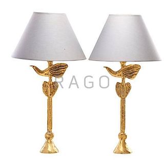 PIERRE CASENOVE; FONDICA Pair of table lamps