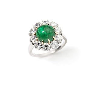 An emerald and diamond ring, Van Cleef & Arpels