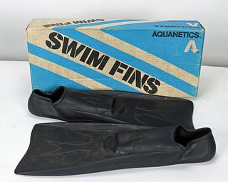New In Box Vintage Aquanetics & Nemrod Swim Fins