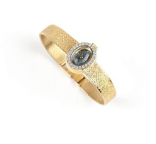 A diamond and gold manual wristwatch, Bucherer