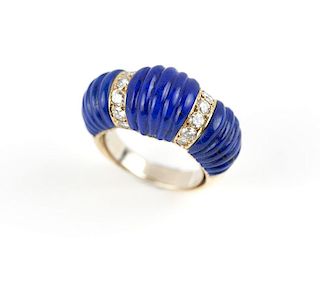 A lapis lazuli and diamond ring, Cartier, Paris