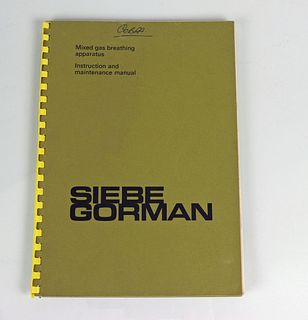 Siebe Gorman Vintage Scuba Mixed Gas Manual
