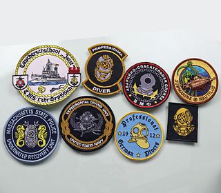 8 Military - Police & Commercial Divers Patches