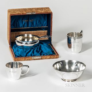 Four Sterling Silver Vessels