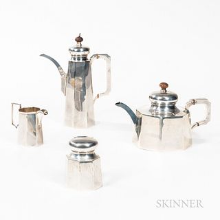 Four-piece Handmade Cartier Tea and Coffee Service