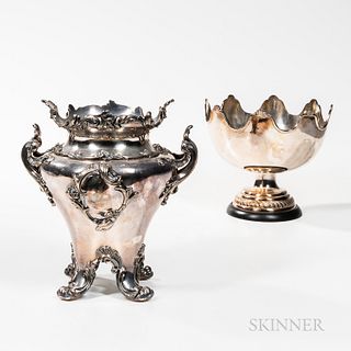 Silver-plated Wine Cooler and Monteith