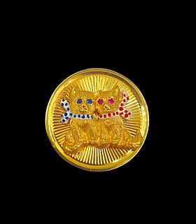 Henry Dankner Gold Cat Pin