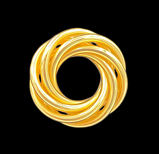 Simons Brothers Gold Swirl Brooch